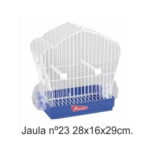 JAULA PAJARO 23 BLANCA 28x16x29cm.