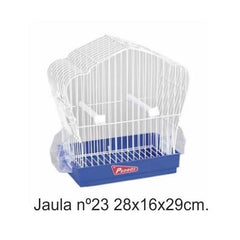 JAULA PAJARO 23 BLANCA 28x16x29cm.