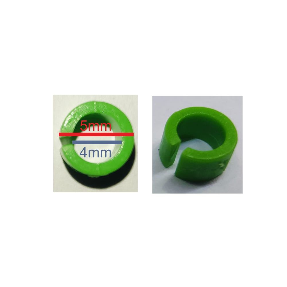 ANILLA PLAST. AGAPORNIS 4MM.NUMERADAS 10UDS.