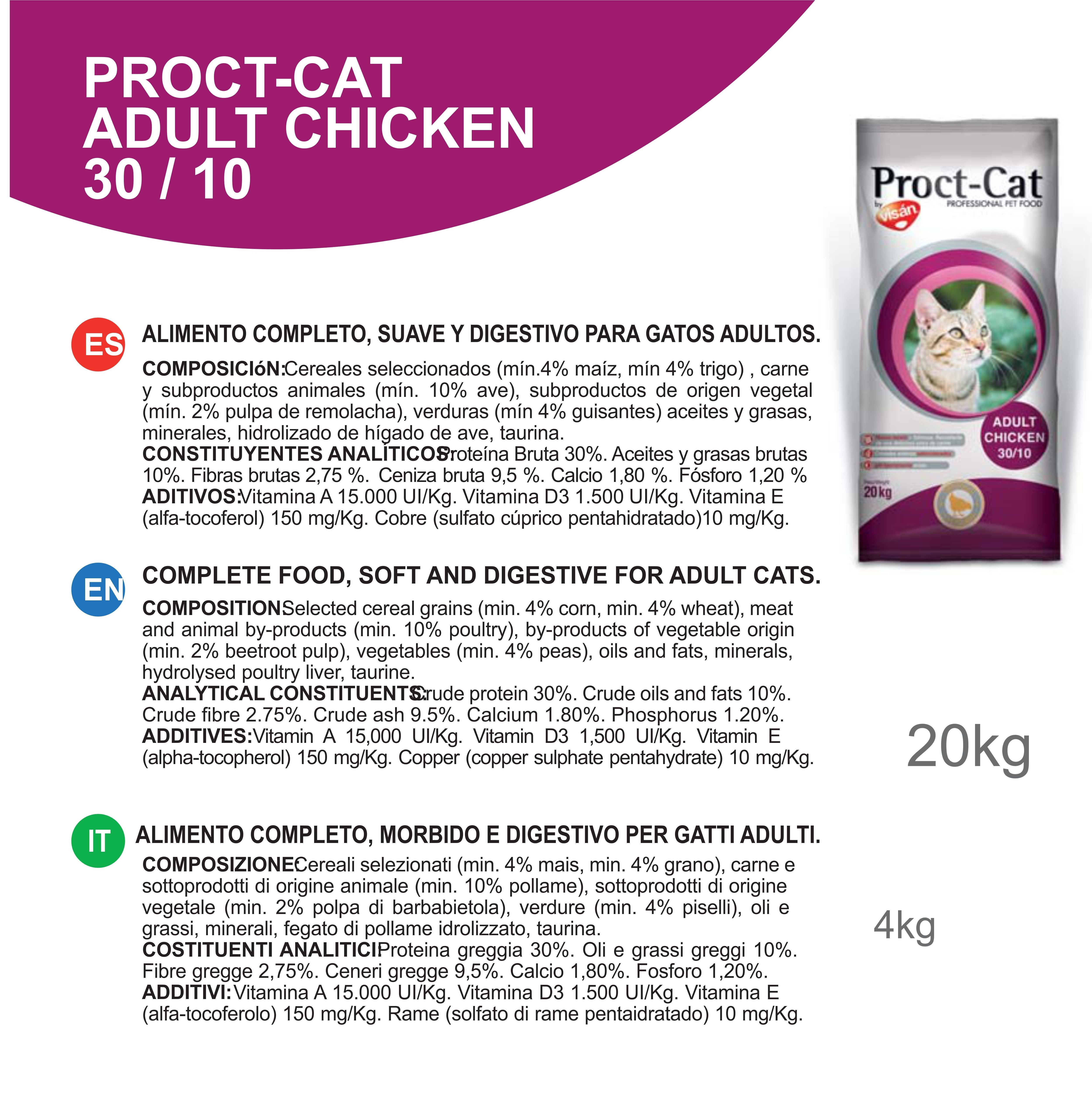 PROCT-CAT ADULT CHICKEN 4 KG. -4-