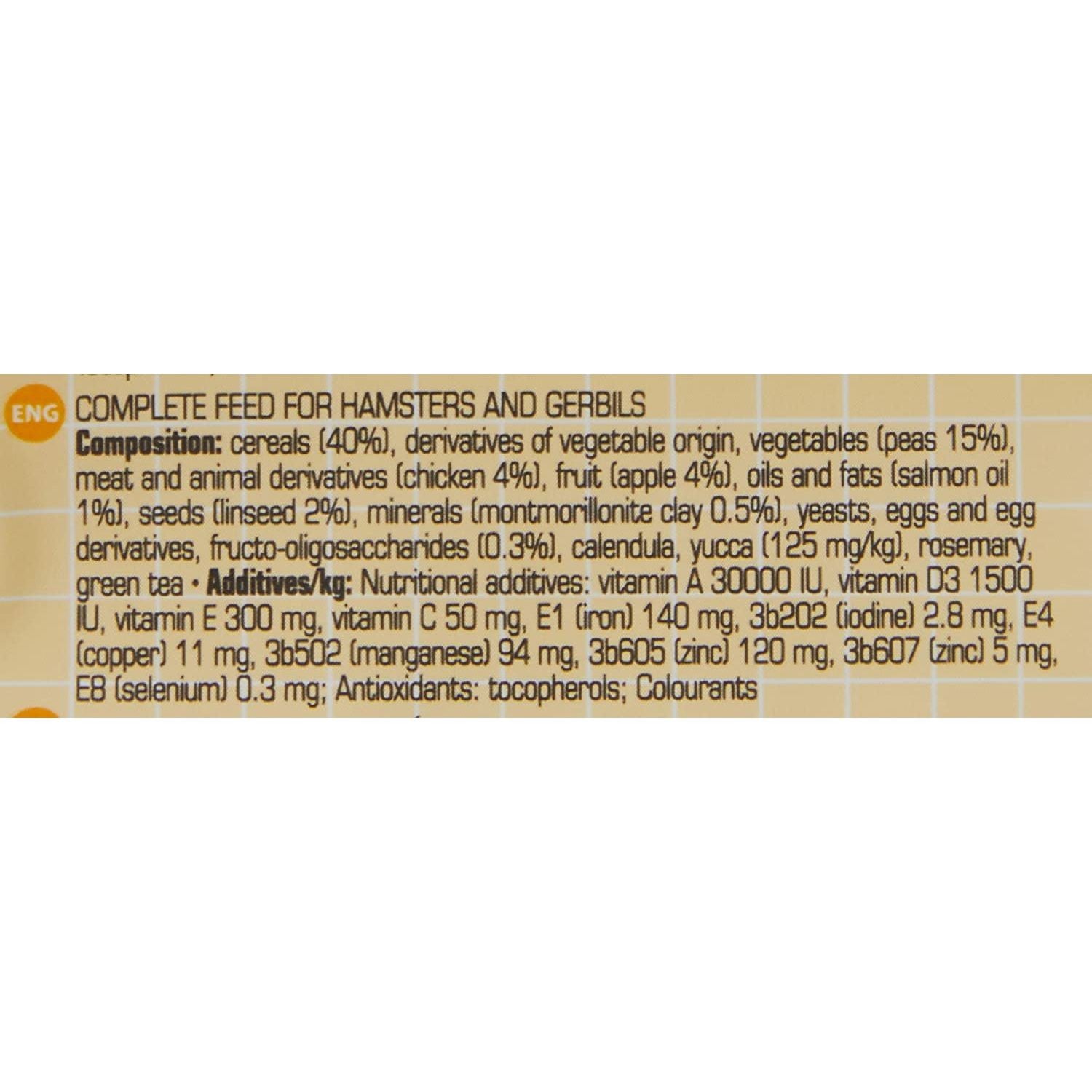 HAMSTER & GERBIL COMPLETE 500gr. Versele-Laga