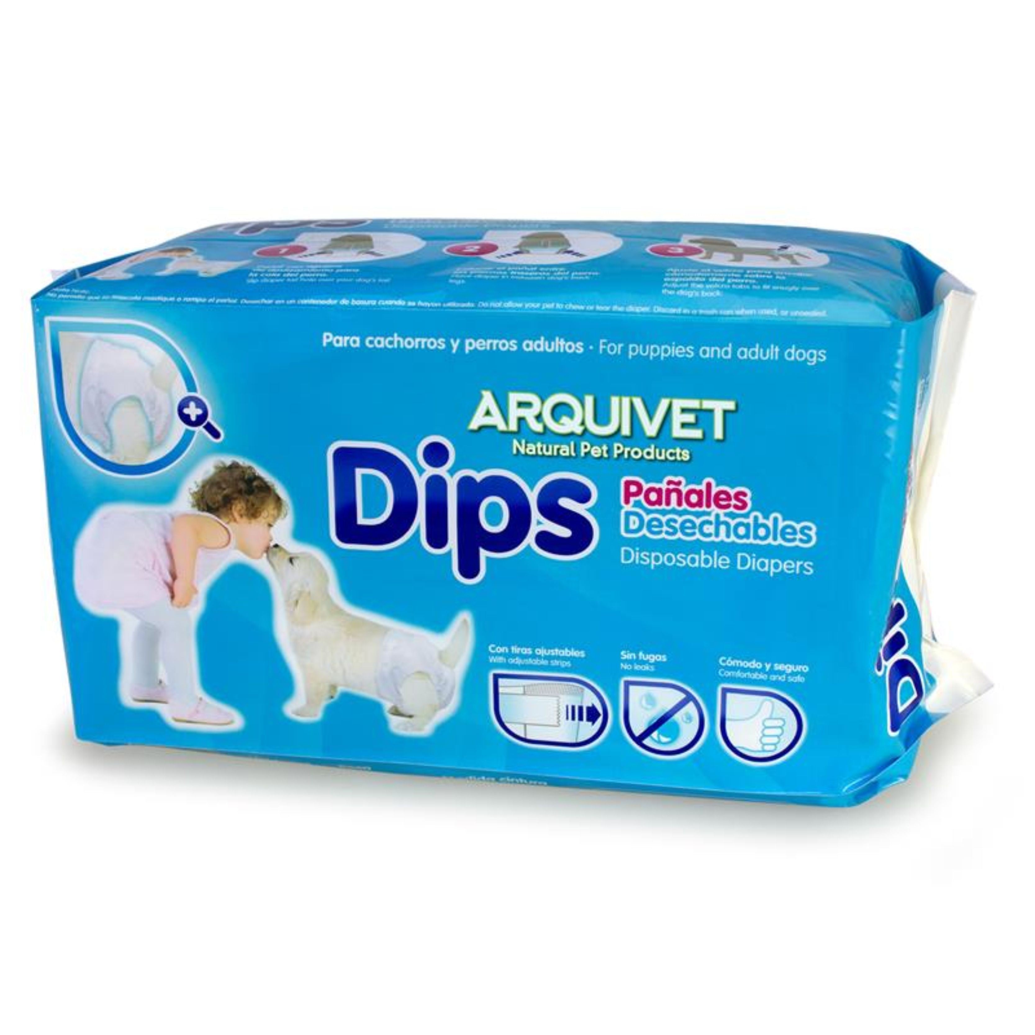 PAÑAL ARQUIDIPS TALLA XS 18 piezas.