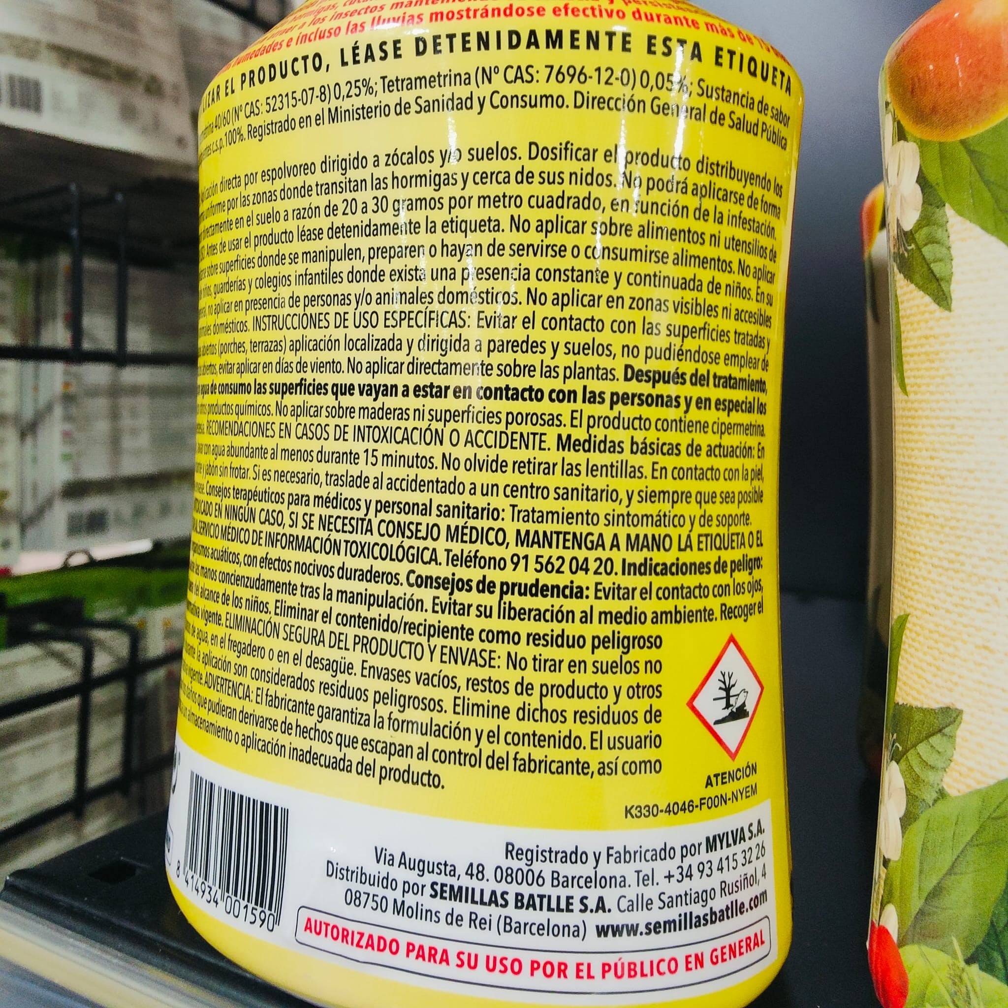 ANTI HORMIGAS TALQUERA 500 Gramos.