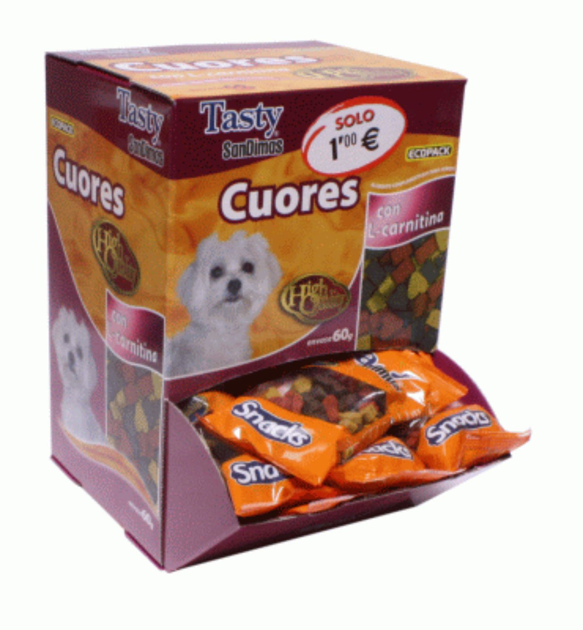CUORES RAZA PEQUEÑA 60 GR. CAJA 40 UND.