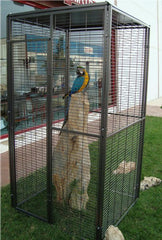 VOLADERO JARDIN LORO 1X1MT.TECHO PLANO